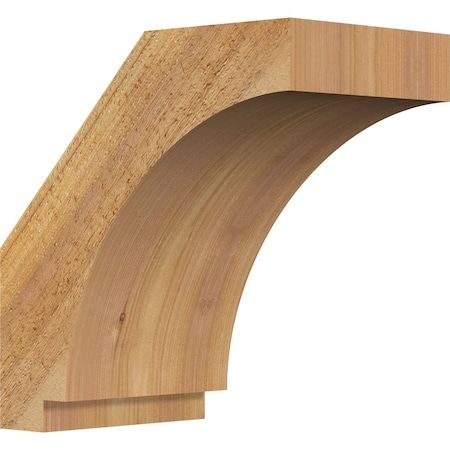 Ekena Millwork 6"W x 10"D x 10"H Imperial Rough Sawn Knee Brace, Western Red Cedar BRC06X10X10IMP00RWR